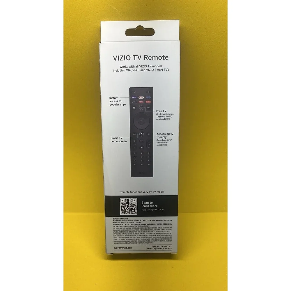 NEW Genuine VIZIO Universal Remote Control for VIZIO TV's -‎ XRT140R.